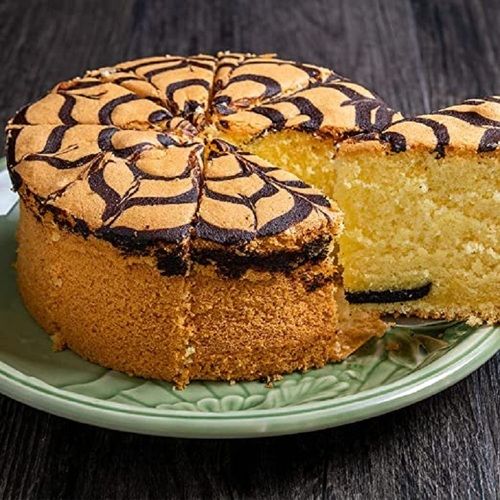  Delicious Taste Vanilla Choco Marble Round Shape Cake For Birthday And Anniversary