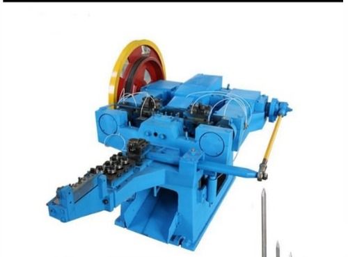 Blue High Efficient And Low Noise And Fast Production Steel Wire Nail Making Machine