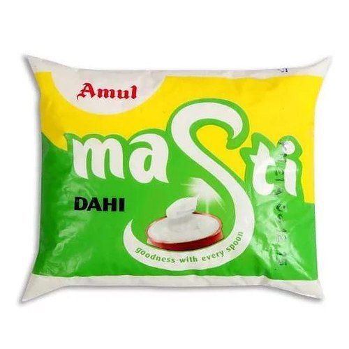 Tasty And Nutrient Rich Amul Masti Dahi-pouch, 400 Gm For Making Raita, Kadhi