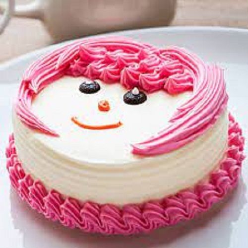 Round Fresh Delicious Tasty And Creamy Cake For Birthday And Anniversary