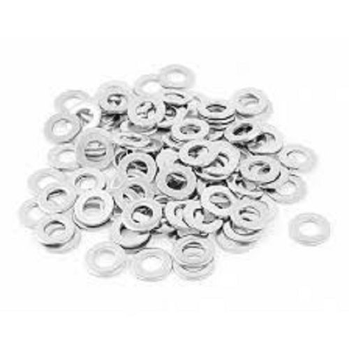 Staleness Steal Ruggedly Constructed Round Shape Silver Flat Stainless Steel Washer (1Mm)