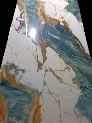 Waterproof And Environmentally Friendly Pvc Marble Wall Panel Hardness: 3H