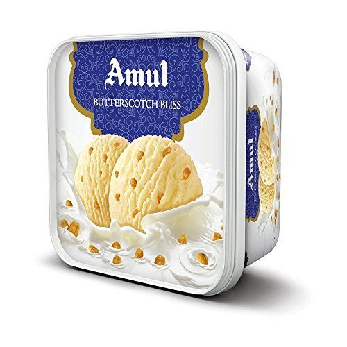 Hygienically Packed Yellow Rich Cream And Delicious Butter Scotch Ice Cream (1 Kg)