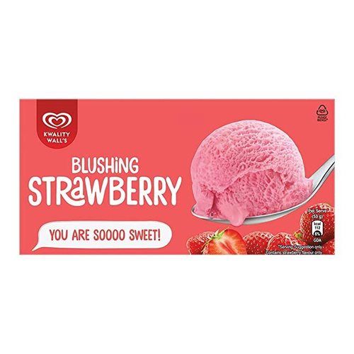 No Added Preservatives Easy To Digest Mouthwatering Taste Ice Cream Strawberry