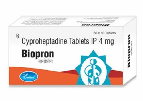 Biopron Cyproheptadine 4 Mg Anti-allergic Tablets Ip, 50x10 Blister Pack