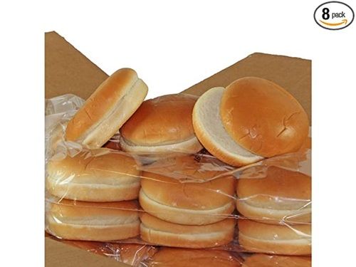 Oven Baked Wholesome Harvest 4 Inch White Sliced Hamburger Bun