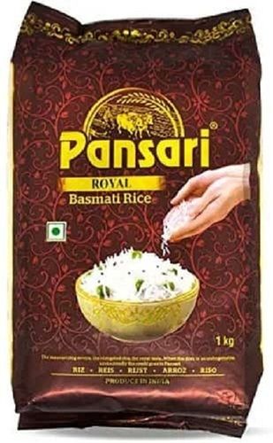 Purity 100 Percent Natural Rich Taste Long Grain Organic Pansari Royal Basmati Rice, 1 Kg Admixture (%): 5%