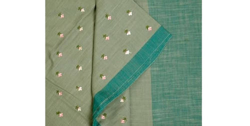 Multi Color Casual Wear Ladies Cotton Saree With 5.5 Meter Length, Unstitched Blouse