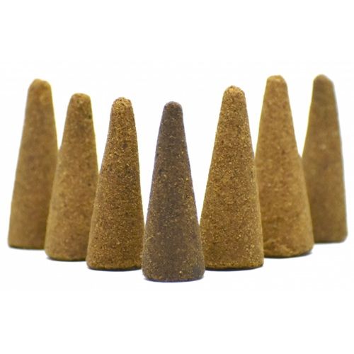 Brown Eco- Friendly Pure Natural Charcoal Free Fragrance Gulab Incense Dhoop Cones 