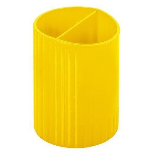 High-quality 9 X 9.5 X 10 Cm Soft Plastic Yellow Color Pen Holder