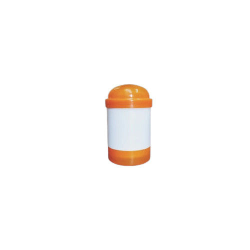 White And Orange Color Ema HDPE Plastic Pesticide Container For Packaging Capacity 100gm