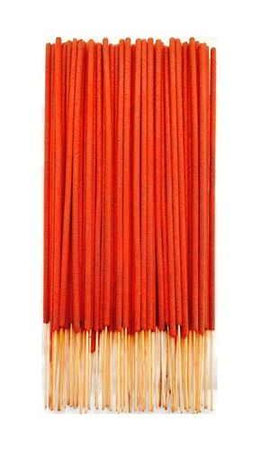 100% Eco-Friendly Kesar Fragrance Orange Bamboo Incense Stick (Agarbatti), 8-Inch 
