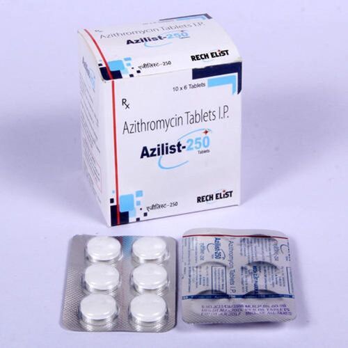 Azilist 250Mg Azithromycin Tablet, 10X6 Blister Pack Tablets. Storage: Cool And Dry Place