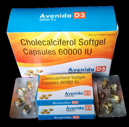 Avenida D3 (60K) - Vitamin D Supplement - Dosage Form: Capsule