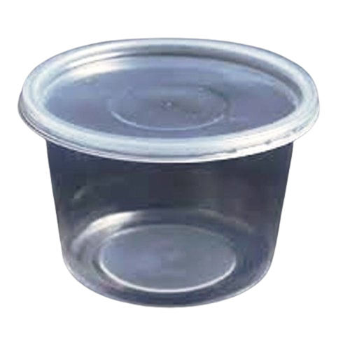 Transparent Lamination Plain Round Shape Plastic Food Containers For Packaging