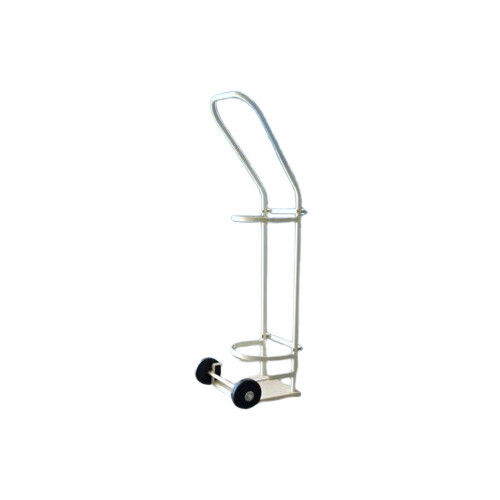 Powder Coated Type Stainless Steel Oxygen Cylinder Castor Trolley