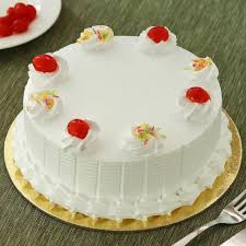 100% Pure Fresh Round Eggless Sweet Vanilla Flavoured Cake For Celebrations  Fat Contains (%): 5 Grams (G)