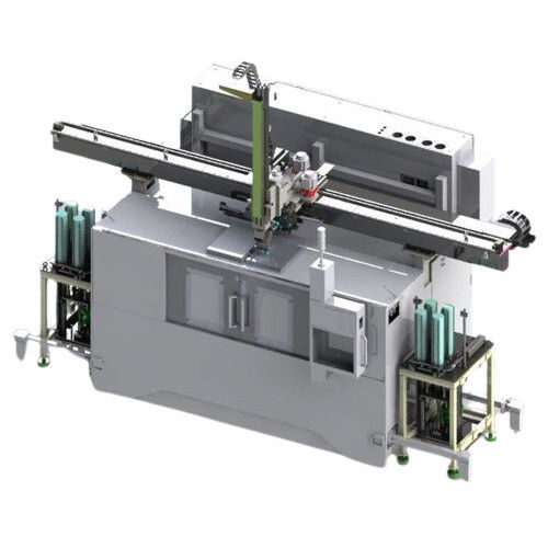 Gantry Cnc Machine Tending - Color: White & Grey