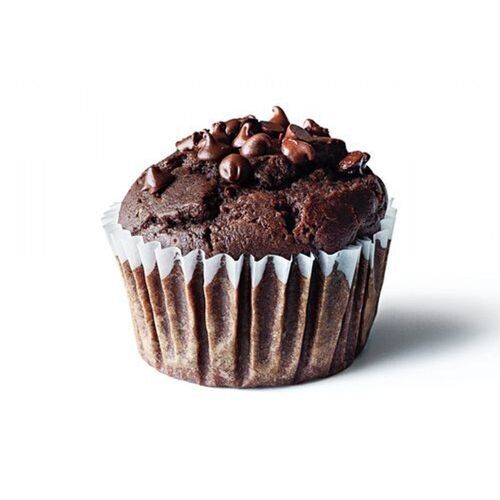 Brwon Choco Chips Sweet Dark Chocolate Muffins Cup Cake