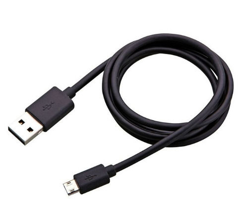 Black 1.5 Meter Long Cable 2.4 Ampere Plastic And Rubber Body Fast Charging Usb Mobile Cable