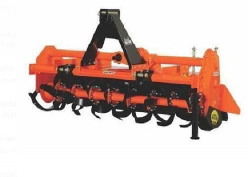 Orange And Black 7 Feet Width 34 Blades Mild Steel Agriculture Shakiman Rotary Tiller 