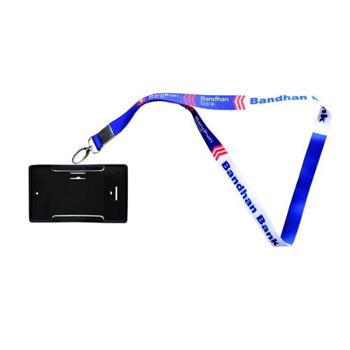 Silk Lanyard Ribbon Tag With Holder - Feature: Non Toxic