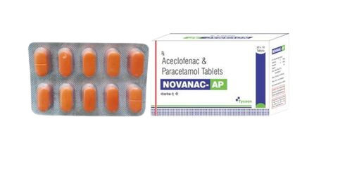 Aceclofenac And Paracetamol Novanac-Ap Tablets Age Group: Adult