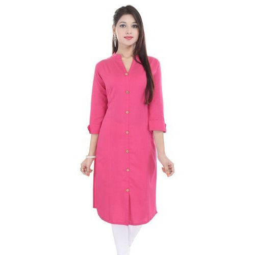 High-Quality Materials Pure Cotton Perfect Fit Pink Kurta 