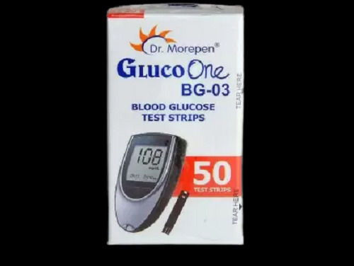 Plastic Washable Grey Blood Glucose Test Strip With No Coding Technology And One Time Usable