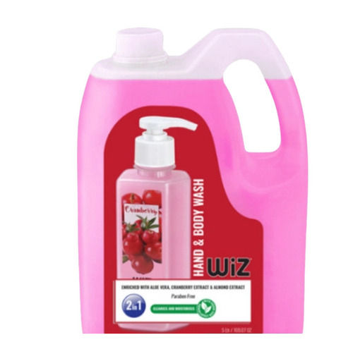 Smooth Texture Pink Color Liquid Hand And Body Wash For Home, Hotel, 2 In1 Refill Can, 5 Liter 