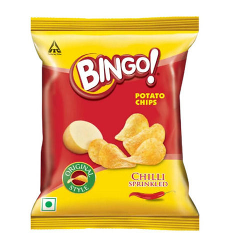 Crispy 52 Grams Crunchy And Tasty Chili Flavor Branded Fried Potato Chips 