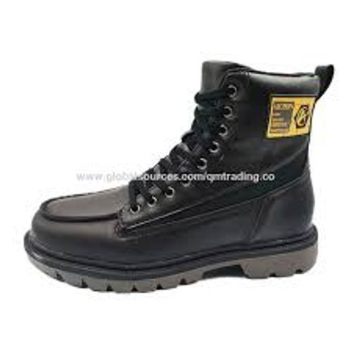 Black Extra Comfort And Heat Resistant Industrial Safety Shoes Poojab==Samreen Rework #