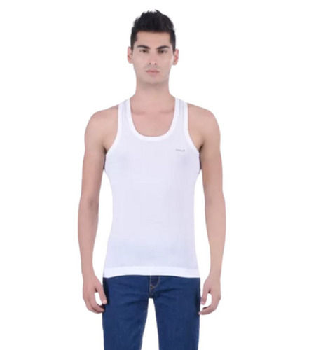 Mens Comfort Fit Sleeveless Hypoallergenic Plain Soft Cotton Vest