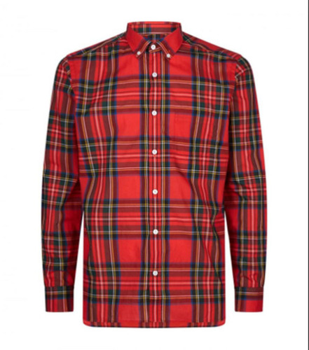 Mens Full Sleeve Checked Cotton Casual Wear Shirt