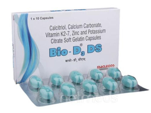 Calcitriol, Calcium Carbonate Vitamin K2-7, Zinc And Potassium Citrate Soft Gelatin Capsules 