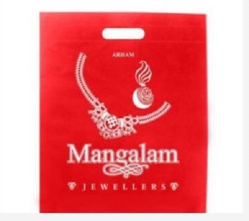 Red Printed Non Woven D Cut Bag, For Shopping, Capacity 2 Kilogram  Design: Standard