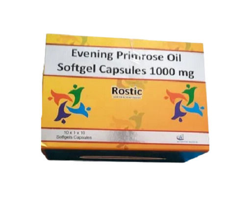 Rostic Evening Primrose Oil Softgel Capsules 1000 Mg, Pack Of 10 X 1 X 10 Capsules