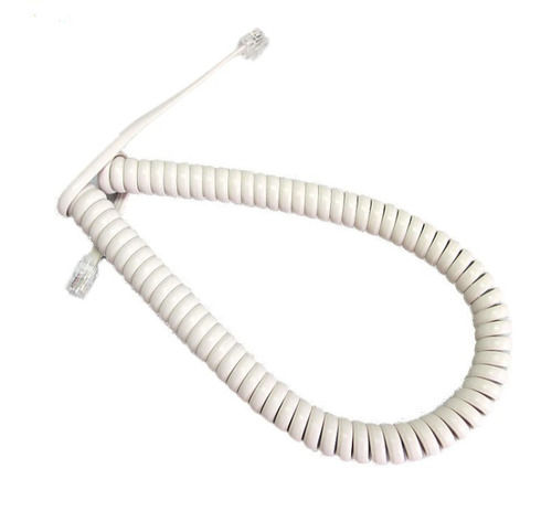 White Telephone Cord Length 1 Meter Flexible And Pvc Coated Conductor Material Copper Voltage: 110 Volt (V)