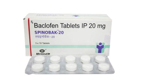 Bacclofen Tablets Ip 20 Mg, Pack Of 3x10 Tablets