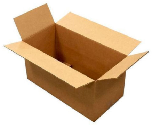 3 Ply Rectangular Matt Lamination Cardboard Corrugated Carton Storage Box  Length: 12 Inch (In)