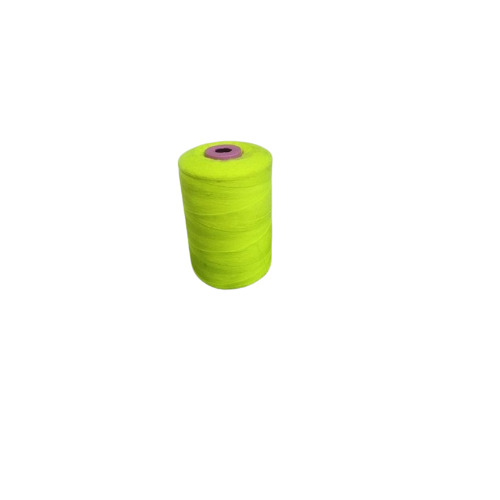 Bright Synthetic Fiber Yellow Poly Cotton Yarn - Synthetic Cotton Blend, Bright Yellow Hue, Soft Texture, Moisture-Wicking, Wrinkle-Resistant, Quick-Drying