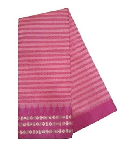 लाइट ब्लू वेडिंग वियर प्लेन बनारसी कॉटन सिल्क साड़ी