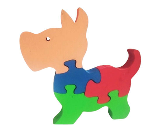 Wood Multi Color Wooden Dog Puzzle, Weight 500 Grams, Thickness 4 Mm For 2 Years And Above Child 