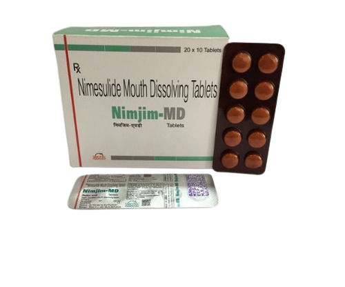 Nimesulide Mouth Dissolving Tablets, Pack Of 20 X 10 Tablets General Medicines