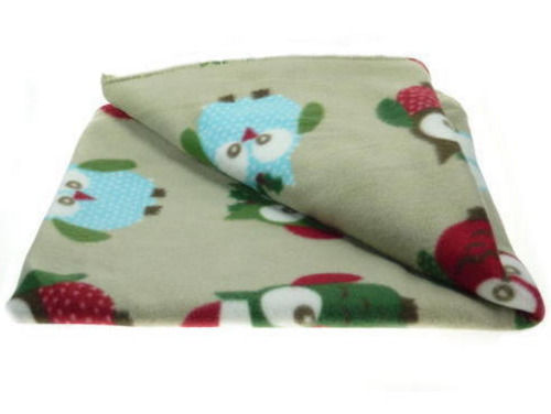 Easily Washable 80 Inches Long 220 Gsm Fleece Soft Cotton Printed Polar Blanket