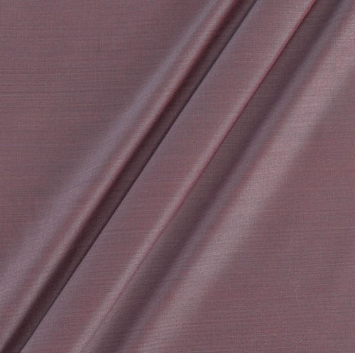 Brown 12 Meter Long Light Weight And Bright Soft Plain Cotton Silk Fabric