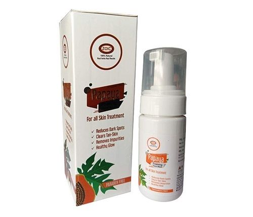 200 Ml, Reduce Dark Spots And Clear Tan-Skin Zoic Papaya Foaming Face Wash 