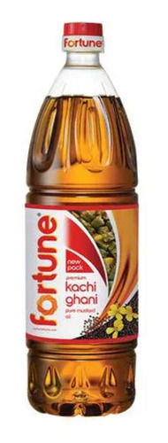 1 Liter Food Grade Liquid Fortune Premium Kachi Ghani Mustard Oil 