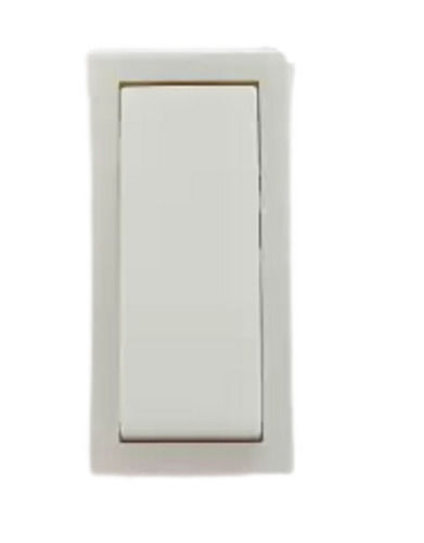 240 Voltage Rectangular Polycarbonate One Way Roman Modular Electrical Switch