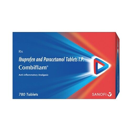 Sanofi Ibuprofen And Paracetomol Tablets I.P. Anti-Inflommatory Analgesic Combiflam Pills  Age Group: Adult